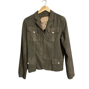 Millard Fillmore Anthroplogie Military Style Jacket Large